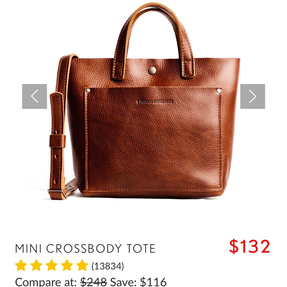 Portland leather mini crossbody